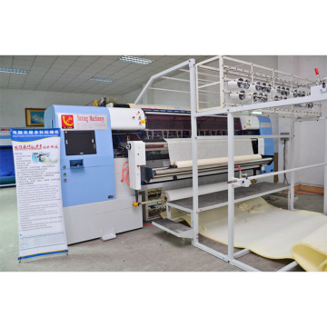 Yuxing hot-sale computerized shuttleless quilting mattress machine can do tack and jump patterns